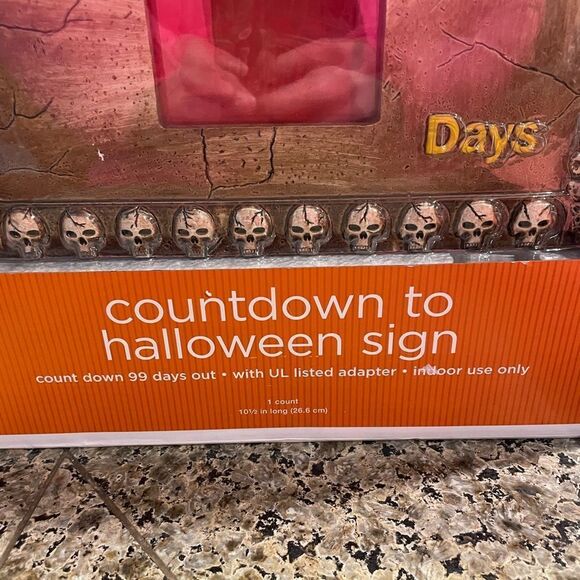 Target Electronic HALLOWEEN 2009 Count Down To Halloween Skull Sign RARE HTF - Picture 13 of 15